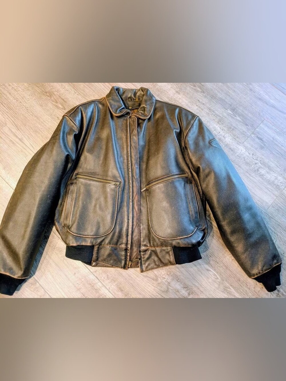 Vintage Firstgear By Hein Gericke Leather Motorcycle Jacket w/ Thermoliner